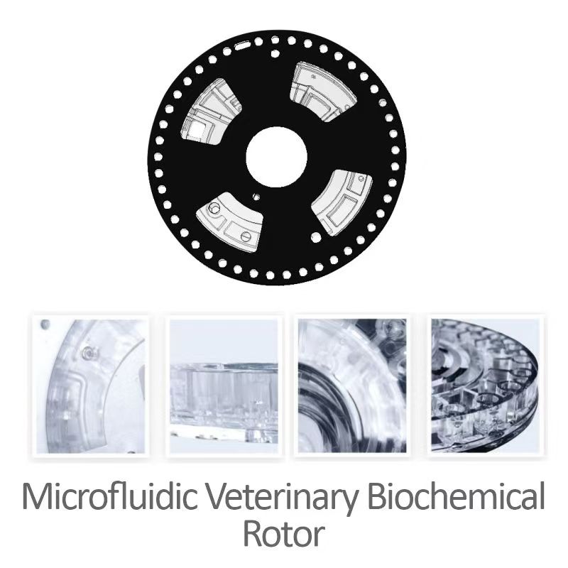 Microfluidic Veterinary Biochemical Rotor